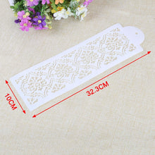 Load image into Gallery viewer, 2 Style Cake Side Cupcake Cake Sugarcraft Decoration Cake Mould Plastic Baking Cake Decorating Tool 2 Pieces Cupcake Stencil Cake Side Decorating Templates Powdered Sugar Template Wedding Cake Decor Flower Molding
