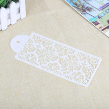 Load image into Gallery viewer, 2 Style Cake Side Cupcake Cake Sugarcraft Decoration Cake Mould Plastic Baking Cake Decorating Tool 2 Pieces Cupcake Stencil Cake Side Decorating Templates Powdered Sugar Template Wedding Cake Decor Flower Molding
