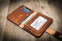 Load image into Gallery viewer, Badge Vertical Wallet - Chestnut

