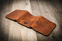 Load image into Gallery viewer, The Trinity Trifold Wallet - Chestnut Brown
