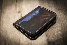 Load image into Gallery viewer, The Georgetown Minimalist Wallet in Walnut Brown
