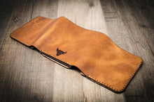 Load image into Gallery viewer, Badge Trifold Wallet - Saddle Tan
