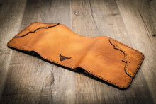 Load image into Gallery viewer, Western Trifold Wallet - Saddle Tan
