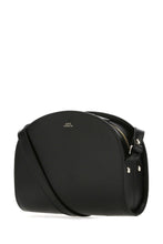 Load image into Gallery viewer, A.P.C. Women Black Leather Demi Lune Shoulder Bag
