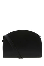 Load image into Gallery viewer, A.P.C. Women Black Leather Demi Lune Shoulder Bag
