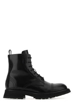 Load image into Gallery viewer, Alexander Mcqueen Men Black Leather Ankle Boots
