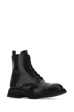 Load image into Gallery viewer, Alexander Mcqueen Men Black Leather Ankle Boots
