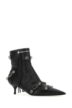 Load image into Gallery viewer, Balenciaga Women Black Leather Cagole Ankle Boots

