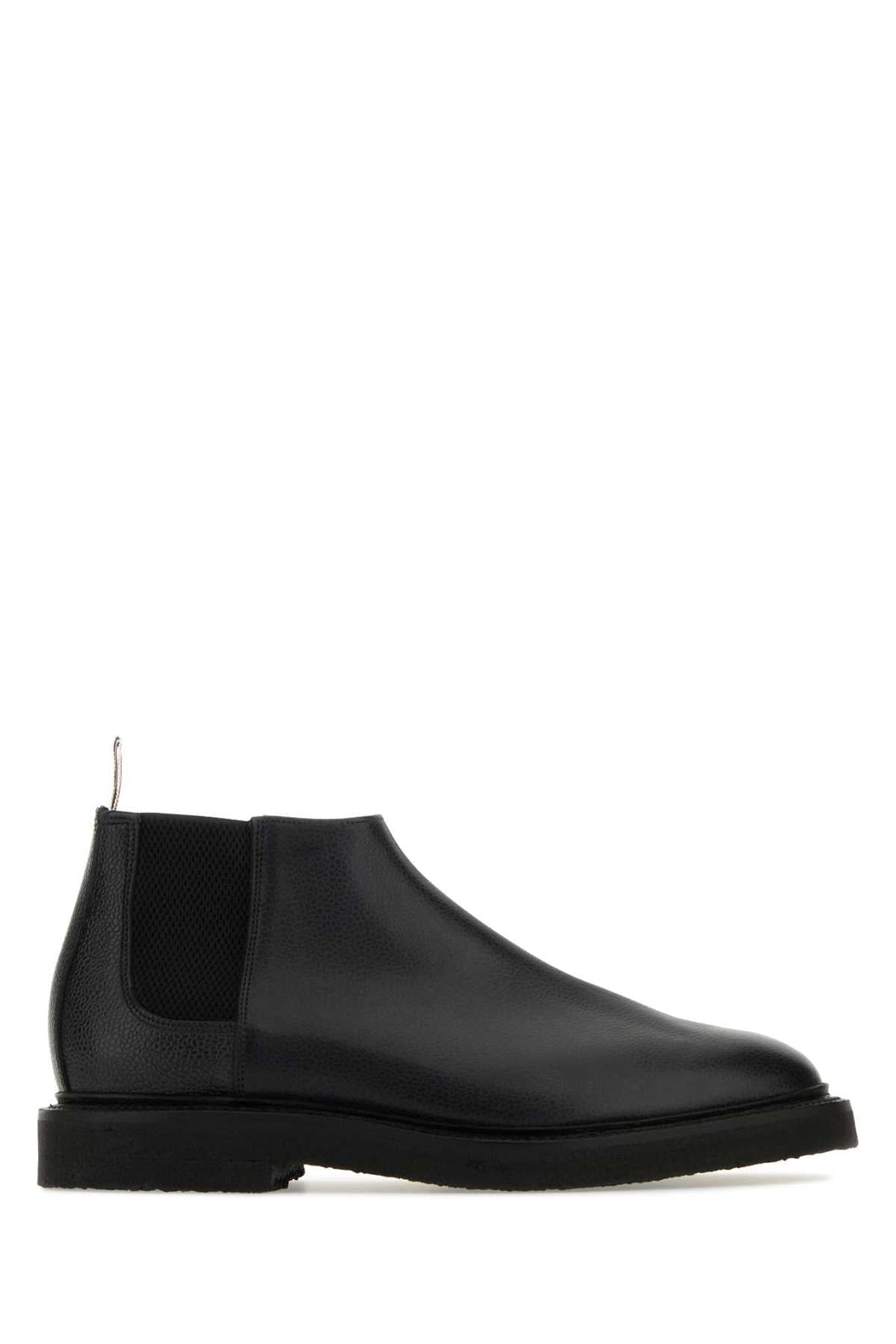 Thom Browne Men Black Leather Ankle Boots