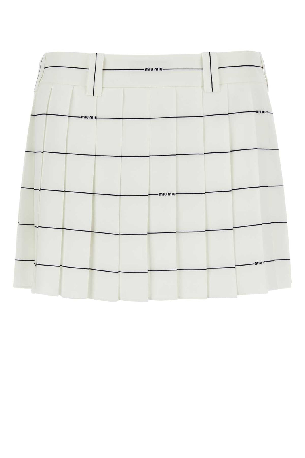 Miu Miu Women Printed Crepe Mini Skirt
