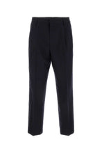 Load image into Gallery viewer, Dries Van Noten Men Midnight Blue Wool Pellow Pant
