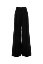 Load image into Gallery viewer, Saint Laurent Women Black Wool Wide-Leg Pant
