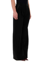 Load image into Gallery viewer, Saint Laurent Women Black Wool Wide-Leg Pant
