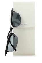 Load image into Gallery viewer, Prada Women Black Acetate And Metal Prada Runway Sunglasses
