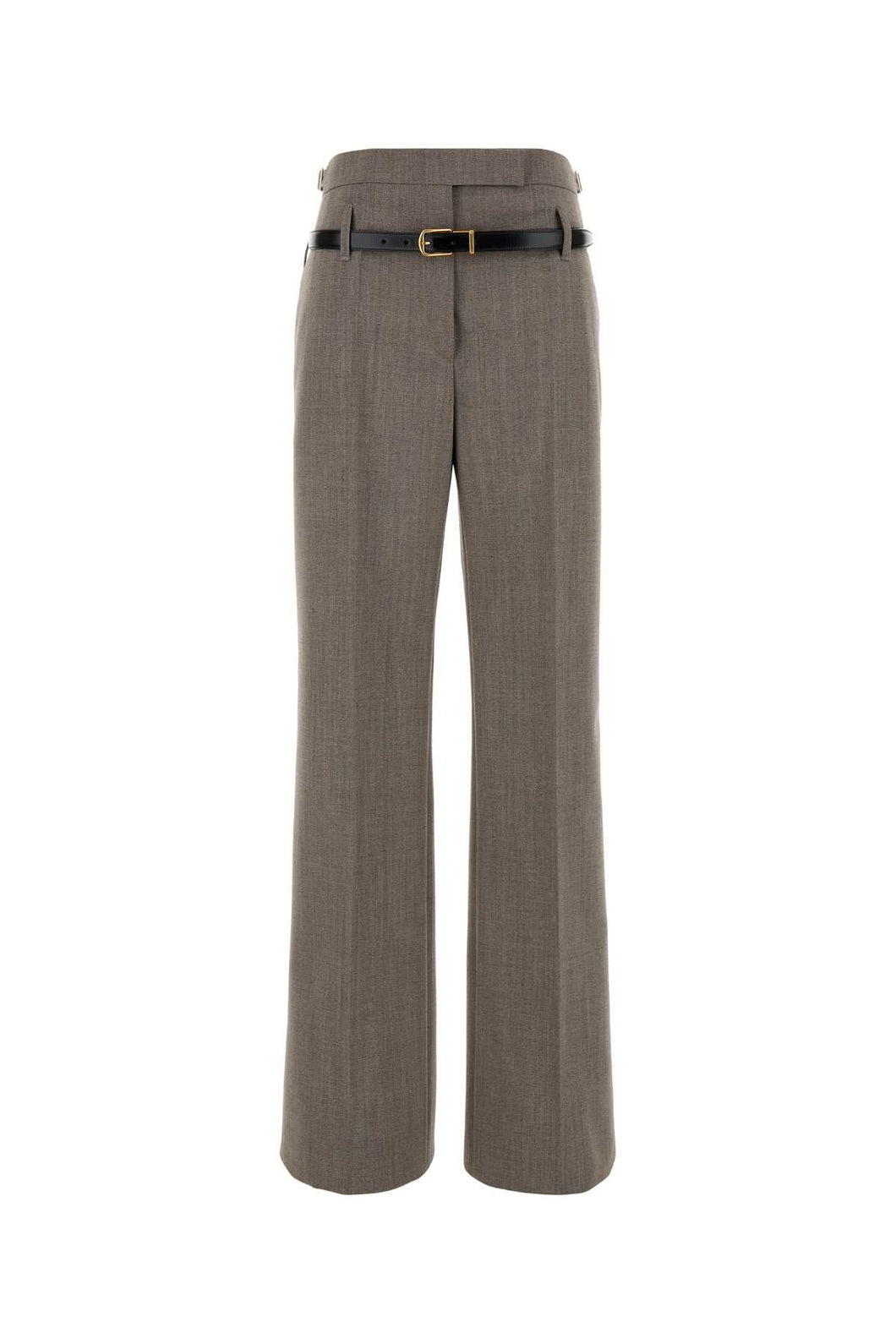 Prada Women Dove Grey Wool Blend Pant