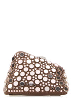 Load image into Gallery viewer, The Attico Women Embellished Leather Midnight Clutch
