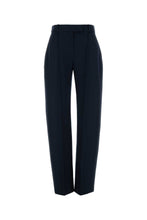 Load image into Gallery viewer, Alexander Mcqueen Women Navy Blue Wool Pant
