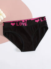 Load image into Gallery viewer, Soft Touch 6-Pack Seamless Bikini Briefs for Women – Colorful Drop Waist Cotton Panties with Stretch Fit &amp; Alphabet Print – Women&#39;s Everyday Lingerie &amp; Underwear Essentials for Summer
