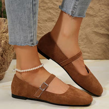 Load image into Gallery viewer, Women's Flat Vintage Mary Jane Pumps
