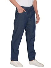 Load image into Gallery viewer, Men's Casual Elastic Waist Denim &amp; Twill Pull on Jeans Pants
