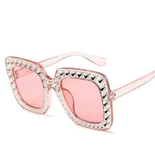 Load image into Gallery viewer, 2024 Modern Shining Diamond Sunglasses Retro Vintage Women Retro Design Flash Square Shades Female Mirror Sunglasses for Summer
