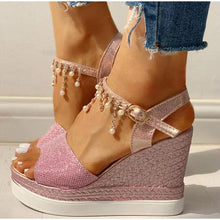 Load image into Gallery viewer, 2021 New Women Summer Sandals Studded Detail Luxury Shine Design Casual Womens Shoes
