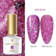 Load image into Gallery viewer, 2021 New Womens Colorful Nail Gel Polish Modern Glitter Pink Purple UV Diamond Stylish Design Nail Colors Gel
