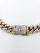 Load image into Gallery viewer, 14K Gold- Diamond Miami Cuban Chain Tri-Color (331 Grams)
