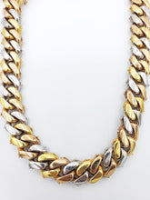 Load image into Gallery viewer, 14K Gold- Diamond Miami Cuban Chain Tri-Color (331 Grams)
