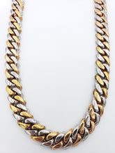 Load image into Gallery viewer, 14K Gold- Diamond Miami Cuban Chain Tri-Color (264 Grams)
