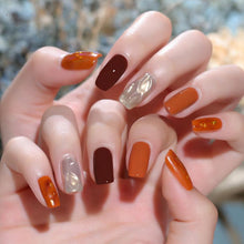 Load image into Gallery viewer, 2022 Elegant Pretty Womens Orange 6ml Gel Nail Polish Summer UV LED Stylish Glossy and Matte Professional Home Nail Design For Women
