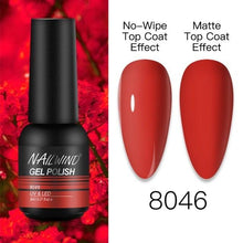 Load image into Gallery viewer, NEW TREND Modern fashion Red Gel Nail Polish For Nails  Permanent UV LED 8ml Matte Glossy High Quality Fashion Design For Women and Ladies
