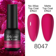 Load image into Gallery viewer, NEW TREND Modern fashion Red Gel Nail Polish For Nails  Permanent UV LED 8ml Matte Glossy High Quality Fashion Design For Women and Ladies
