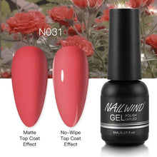 Load image into Gallery viewer, NEW TREND Modern fashion Red Gel Nail Polish For Nails  Permanent UV LED 8ml Matte Glossy High Quality Fashion Design For Women and Ladies
