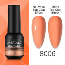 Load image into Gallery viewer, NEW TREND Modern fashion Red Gel Nail Polish For Nails  Permanent UV LED 8ml Matte Glossy High Quality Fashion Design For Women and Ladies
