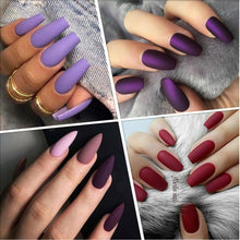 Load image into Gallery viewer, 2022 New Fashion Purple Womens Nail Gel 7ml Permanent UV LED Base Matte Glossy Luxury Colorful Effect Nail Gel for Women and Girls
