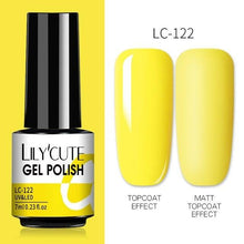 Load image into Gallery viewer, 2022 New Fashion Purple Womens Nail Gel 7ml Permanent UV LED Base Matte Glossy Luxury Colorful Effect Nail Gel for Women and Girls
