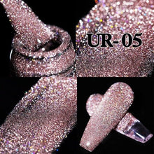 Load image into Gallery viewer, 2022 New Reflective Glitter Nail Gel 8ml  Permanent UV/LED Glossy Effect Popular Diamond Nail Gel Design For Womens
