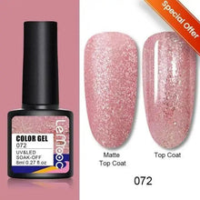 Load image into Gallery viewer, Spring Summer Nail Gel Polish Colorful UV LED Diamond Stylish Glossy and Matte Fashion Design For Womens
