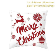 Load image into Gallery viewer, 2022 Santa Claus Christmas Pillowcase Decor For Home Christmas Throw Pillow Covers Decorative Snowman Santa Claus Pillow Covers Linen Cushion Cover Couch Pillow Cases Merry Christmas Ornament Xmas Gifts 45x45CM
