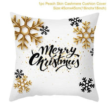 Load image into Gallery viewer, 2022 Santa Claus Christmas Pillowcase Decor For Home Christmas Throw Pillow Covers Decorative Snowman Santa Claus Pillow Covers Linen Cushion Cover Couch Pillow Cases Merry Christmas Ornament Xmas Gifts 45x45CM
