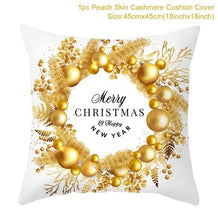 Load image into Gallery viewer, 2022 Santa Claus Christmas Pillowcase Decor For Home Christmas Throw Pillow Covers Decorative Snowman Santa Claus Pillow Covers Linen Cushion Cover Couch Pillow Cases Merry Christmas Ornament Xmas Gifts 45x45CM
