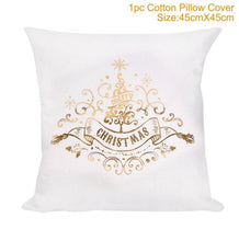 Load image into Gallery viewer, 2022 Santa Claus Christmas Pillowcase Decor For Home Christmas Throw Pillow Covers Decorative Snowman Santa Claus Pillow Covers Linen Cushion Cover Couch Pillow Cases Merry Christmas Ornament Xmas Gifts 45x45CM
