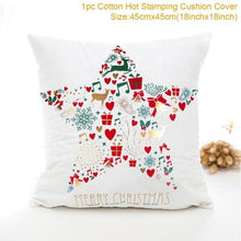 Load image into Gallery viewer, 2022 Santa Claus Christmas Pillowcase Decor For Home Christmas Throw Pillow Covers Decorative Snowman Santa Claus Pillow Covers Linen Cushion Cover Couch Pillow Cases Merry Christmas Ornament Xmas Gifts 45x45CM
