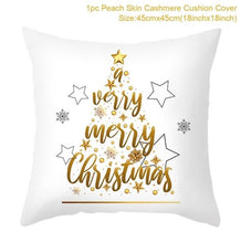 Load image into Gallery viewer, 2022 Santa Claus Christmas Pillowcase Decor For Home Christmas Throw Pillow Covers Decorative Snowman Santa Claus Pillow Covers Linen Cushion Cover Couch Pillow Cases Merry Christmas Ornament Xmas Gifts 45x45CM
