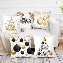 Load image into Gallery viewer, 2022 Santa Claus Christmas Pillowcase Decor For Home Christmas Throw Pillow Covers Decorative Snowman Santa Claus Pillow Covers Linen Cushion Cover Couch Pillow Cases Merry Christmas Ornament Xmas Gifts 45x45CM
