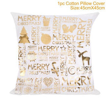 Load image into Gallery viewer, 2022 Santa Claus Christmas Pillowcase Decor For Home Christmas Throw Pillow Covers Decorative Snowman Santa Claus Pillow Covers Linen Cushion Cover Couch Pillow Cases Merry Christmas Ornament Xmas Gifts 45x45CM
