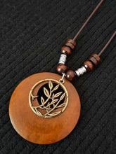Load image into Gallery viewer, Retro Chic Linen Drape Necklace LOLA
