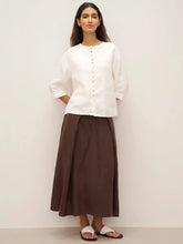 Load image into Gallery viewer, 100% Linen Button-Front Drop Shoulder Shirt EASTER
