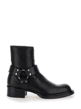Load image into Gallery viewer, Alexander Mcqueen Men Black Ankle Boots With Harness Detail In Leather Man
